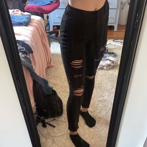 black pac sun ripped jeans